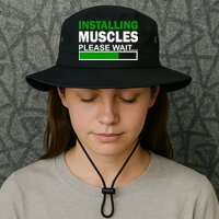 Installing Muscles Please Wait... Bucket Hat