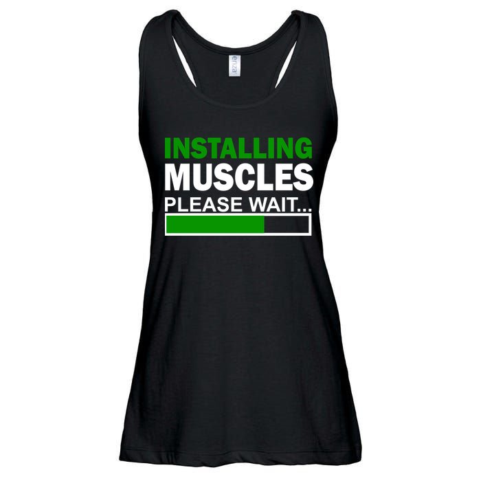 Installing Muscles Please Wait... Ladies Essential Flowy Tank