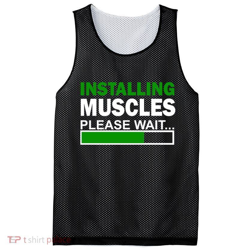 Installing Muscles Please Wait... Mesh Reversible Basketball Jersey Tank
