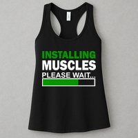 Installing Muscles Please Wait... Womens Tank Top