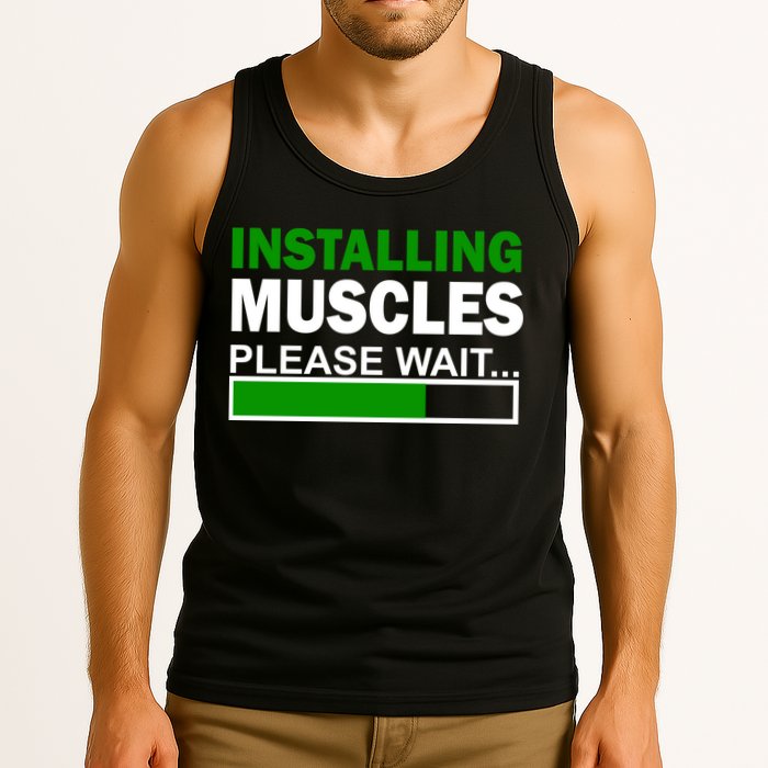 Installing Muscles Please Wait... Tank Top