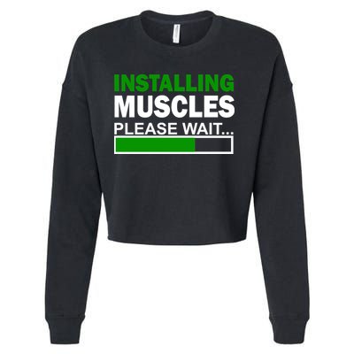 Installing Muscles Please Wait... Cropped Pullover Crew