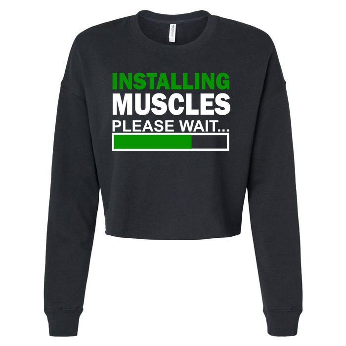 Installing Muscles Please Wait... Cropped Pullover Crew