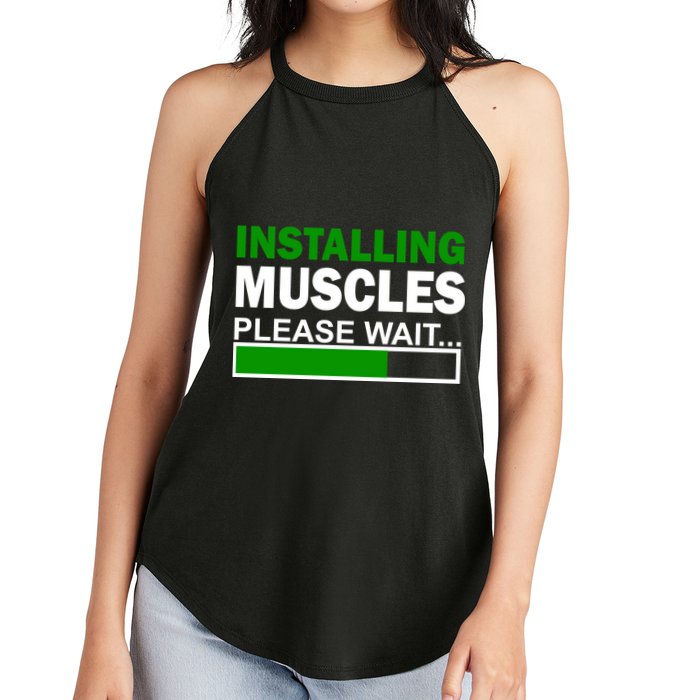 Installing Muscles Please Wait... Women's Perfect Tri Rocker Tank
