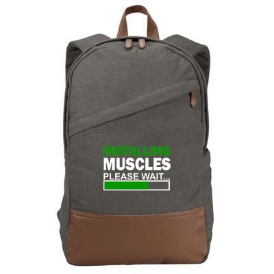 Installing Muscles Please Wait... Cotton Canvas Backpack