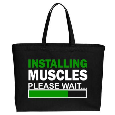 Installing Muscles Please Wait... Cotton Canvas Jumbo Tote