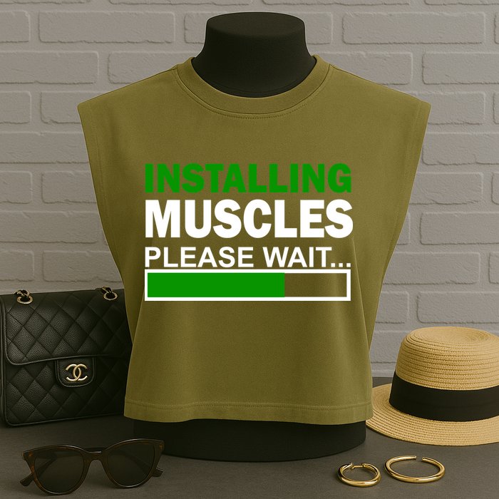 Installing Muscles Please Wait... Garment-Dyed Women's Muscle Tee