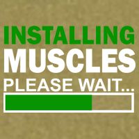 Installing Muscles Please Wait... Garment-Dyed Women's Muscle Tee