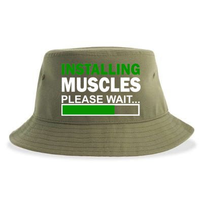 Installing Muscles Please Wait... Sustainable Bucket Hat