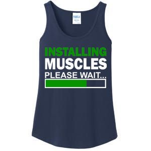 Installing Muscles Please Wait... Ladies Essential Tank