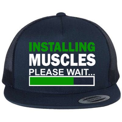 Installing Muscles Please Wait... Flat Bill Trucker Hat