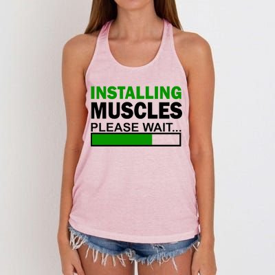 Installing Muscles Please Wait... Women's Knotted Racerback Tank