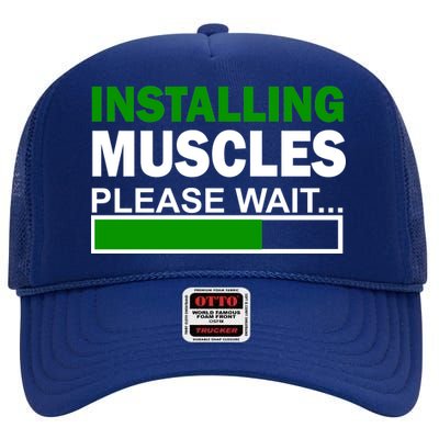 Installing Muscles Please Wait... High Crown Mesh Back Trucker Hat