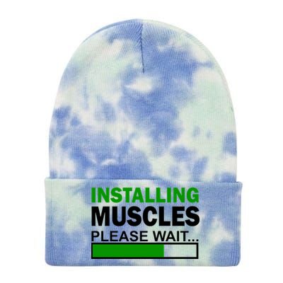 Installing Muscles Please Wait... Tie Dye 12in Knit Beanie