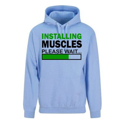 Installing Muscles Please Wait... Unisex Surf Hoodie