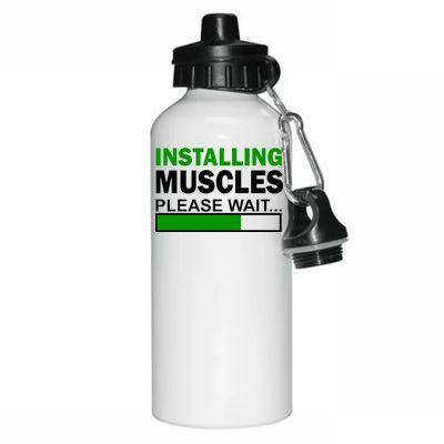 Installing Muscles Please Wait... Aluminum Water Bottle