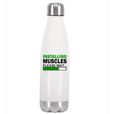 Installing Muscles Please Wait... Stainless Steel Insulated Water Bottle