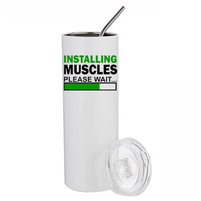 Installing Muscles Please Wait... Stainless Steel Tumbler