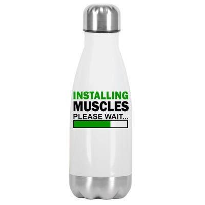 Installing Muscles Please Wait... Stainless Steel Insulated Water Bottle