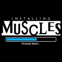 Installing Muscles Please Wait Funny Workout Bag