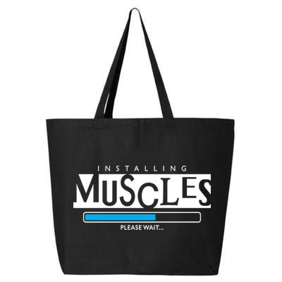 Installing Muscles Please Wait Funny Workout 25L Jumbo Tote
