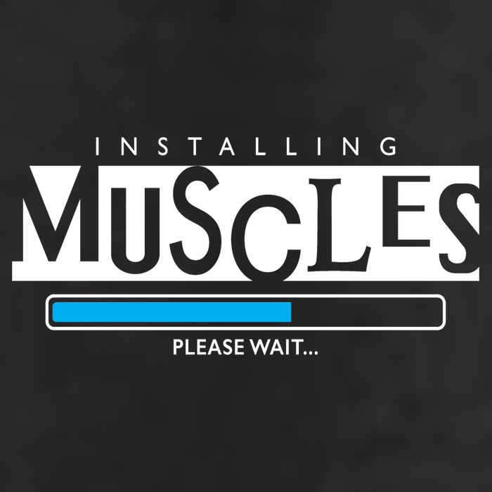 Installing Muscles Please Wait Funny Workout 25L Jumbo Tote