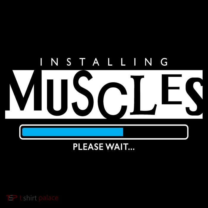 Installing Muscles Please Wait Funny Workout Tie Dye Hoodie