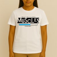 Installing Muscles Please Wait Funny Workout T-Shirt