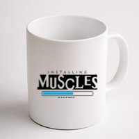 Installing Muscles Please Wait Funny Workout Coffee Mug