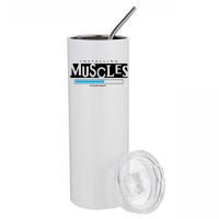 Installing Muscles Please Wait Funny Workout Stainless Steel Tumbler