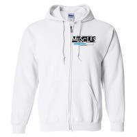 Installing Muscles Please Wait Funny Workout Full Zip Hoodie