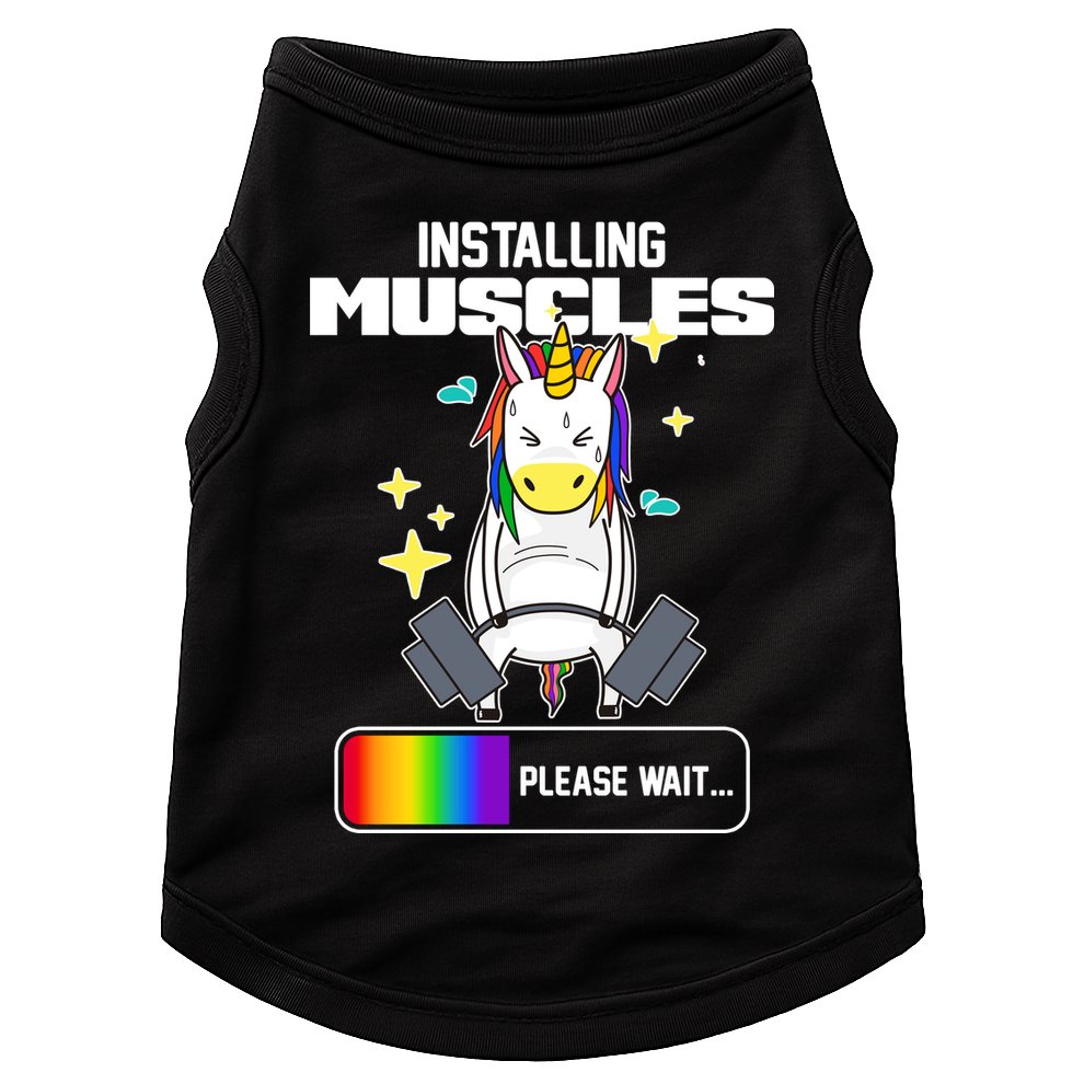 Installing Muscles Unicorn Lifting Doggie Tank