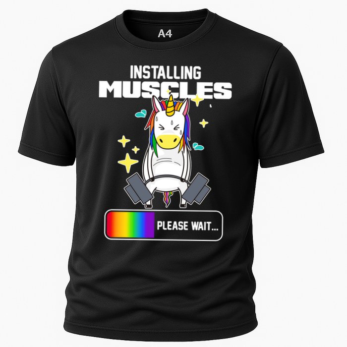 Installing Muscles Unicorn Lifting Performance Shirt