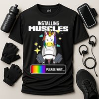 Installing Muscles Unicorn Lifting Performance Shirt