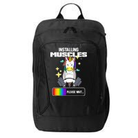 Installing Muscles Unicorn Lifting City Backpack