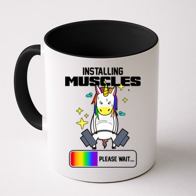 Installing Muscles Unicorn Lifting Mug