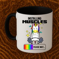 Installing Muscles Unicorn Lifting Mug