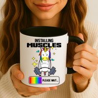 Installing Muscles Unicorn Lifting Mug