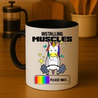 Installing Muscles Unicorn Lifting Mug