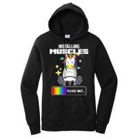 Installing Muscles Unicorn Lifting Women's Pullover Hoodie