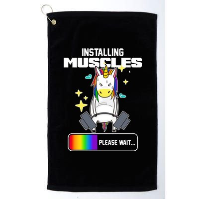 Installing Muscles Unicorn Lifting Platinum Collection Golf Towel