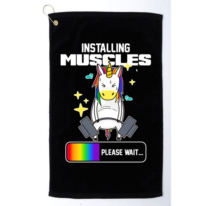 Installing Muscles Unicorn Lifting Golf Towel