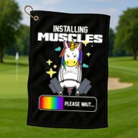 Installing Muscles Unicorn Lifting Golf Towel