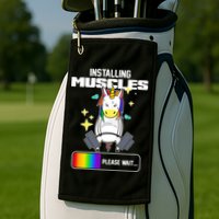 Installing Muscles Unicorn Lifting Golf Towel