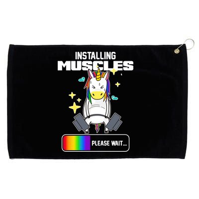 Installing Muscles Unicorn Lifting Grommeted Golf Towel