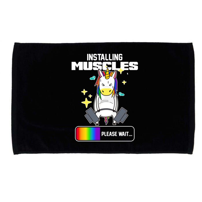 Installing Muscles Unicorn Lifting Microfiber Hand Towel