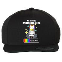Installing Muscles Unicorn Lifting Wool Snapback Cap