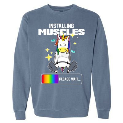 Installing Muscles Unicorn Lifting Garment-Dyed Sweatshirt