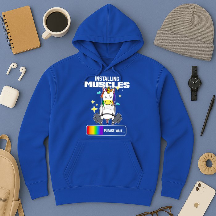 Installing Muscles Unicorn Lifting Hoodie