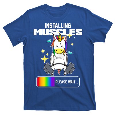 Installing Muscles Unicorn Lifting T-Shirt